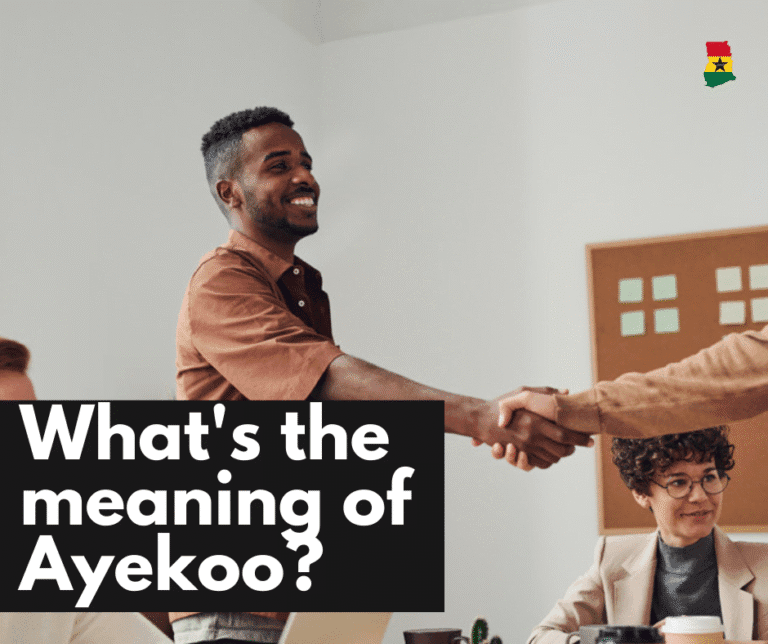 What is the meaning of the word Ayekoo in Ghana?